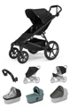 Športový kočík Thule Urban Glide 4W Black 7 in 1 modrá korbička