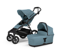 Športový kočík  Thule Urban Glide 4-wheel Mid-blue + modrá korbička