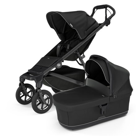 Športový kočík Thule Urban Glide 4-wheel Black + čierna korbička